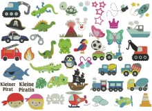 Stickserie - 52 Mini Motive Mix Set 2